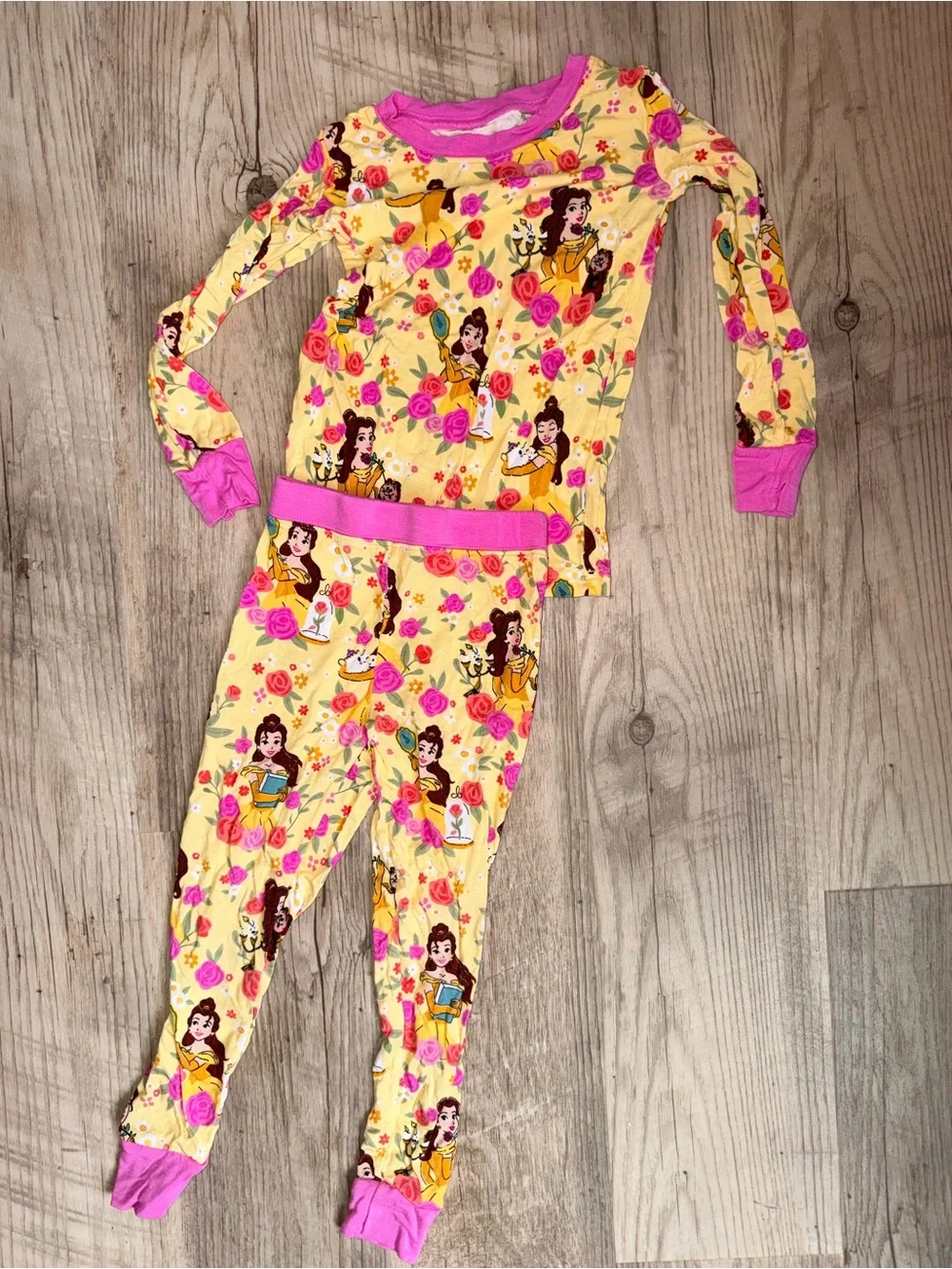 Little Sleepies Princess Belle - 2 Piece Pajamas - Size 2T